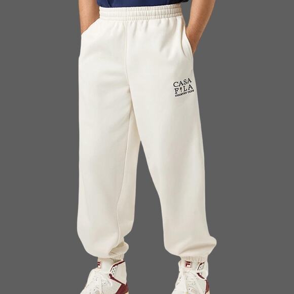 Fila Country Club Jogger Mens XL Cream $75 MSRP RU431116-920 - Picture 9 of 10